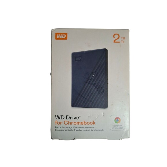 Western Digital WDBB7B0020BBL-WEWM 2TB External Drive for Chrome - Picture 1 of 5